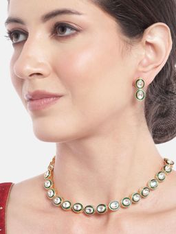 Gahan - Premium Kundan Princess Necklace with Earrings
