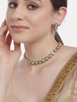 Gahan - Premium Kundan Princess Necklace with Earrings