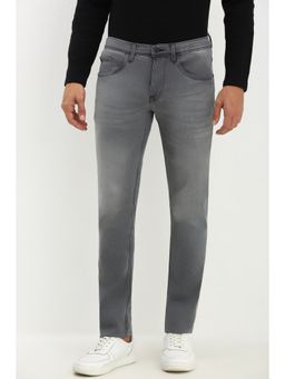 Allen Solly - Men Grey Slim Fit Mid Wash Jeans