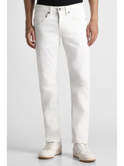 Louis Philippe - Men White Dark Slim Fit Jeans