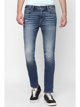 American Eagle - Men Blue Air Flex+ Ripped Slim Jeans
