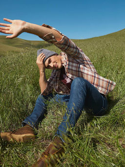 American Eagle - Men Blue Air Flex+ Athletic Straight Jeans