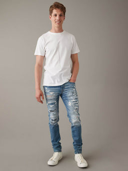 American Eagle - Men Blue Air Flex+ Skinny Jeans