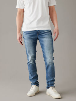 American Eagle - Men Blue Air Flex+ Ultrasoft Slim Jeans