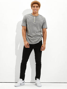 American Eagle - Men Black Air Flex+ Athletic Skinny Jeans