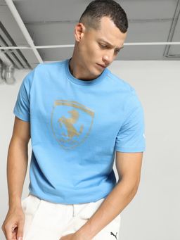 Puma - Ferrari Race Men Printed Blue T-Shirt