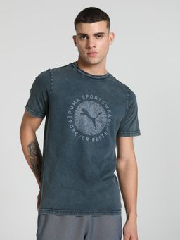 Puma - Classics Modern Graphic Men Navy Blue T-Shirt