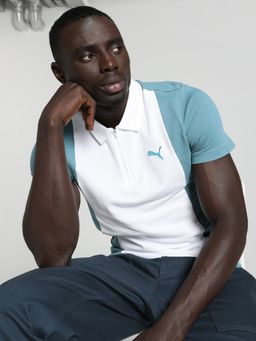 Puma - Elevated Colo Block Men Blue Polo T-Shirt