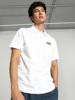Puma - Essentials Jersey Polo Men White T-Shirt