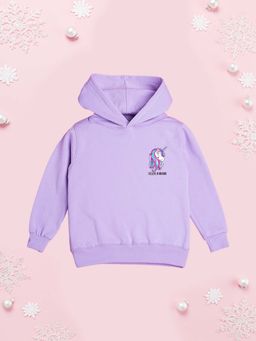 Nusyl - Girl Purple I Believe In Unicorns Solid Hoodie
