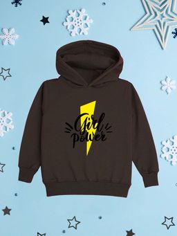 Nusyl - Girl Brown Girl Power Printed Hoodie