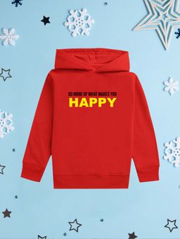 Nusyl - Girl Red Do More Of What Makes You Happy Printed Hoodie
