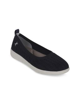 Carlton London - Textile Woven Black Ballerinas