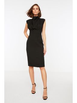 Trendyol - Women's Skinny Black Knee Length Dresses