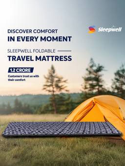 Sleepwell - Lightweight Travel Mattress Single (72x30x1 Inches)