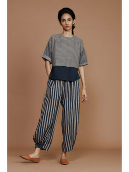 Mati - Grey with Charcoal Striped Cb Ekin Co-Ord (Set of 2)