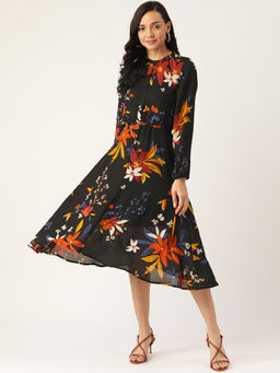 Dodo & Moa - Women Western Wear Dress Black