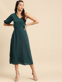 Dodo & Moa - Women Western Wear Dress Teal