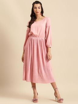 Dodo & Moa - Women Western Wear Dress Pink