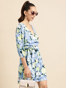 Dodo & Moa - Women Western Wear Dress Blue