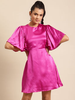 Dodo & Moa - Women Western Wear Dress Pink