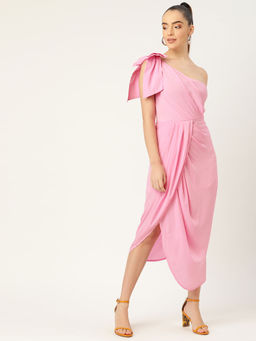 Dodo & Moa - Women Western Wear Dress Pink