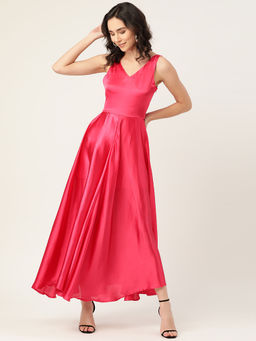 Dodo & Moa - Women Western Wear Dress Pink