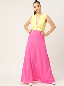 Dodo & Moa - Women Western Wear Dress Pink