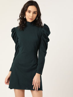 Dodo & Moa - Women Western Wear Dress Green