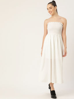 Dodo & Moa - Women Western Wear Dress White