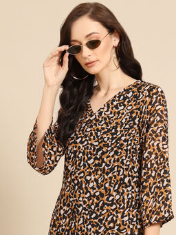 Dodo & Moa - Women Western Wear Dress Black