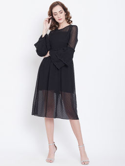 Dodo & Moa - Women Western Wear Dress Black