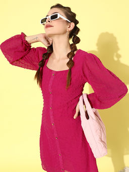 Dodo & Moa - Women Western Wear Dress Red