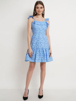 Dodo & Moa - Women Western Wear Dress Blue
