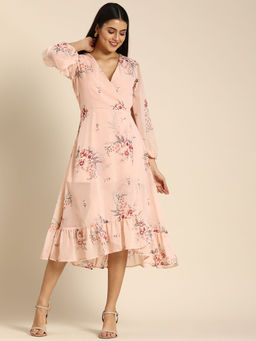 Dodo & Moa - Women Western Wear Dress Pink