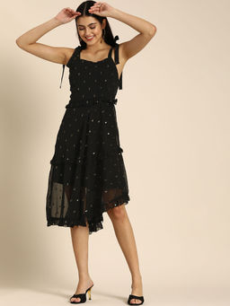Dodo & Moa - Women Western Wear Dress Black