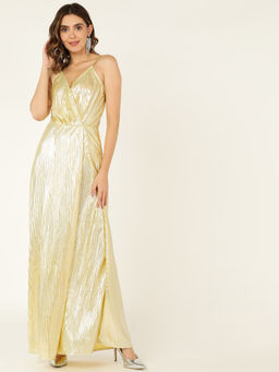 Dodo & Moa - Women Western Wear Dress Yellow