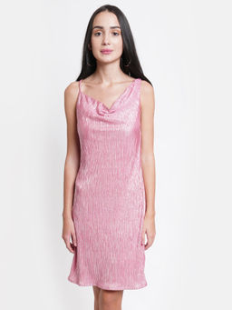 Dodo & Moa - Women Western Wear Dress Pink