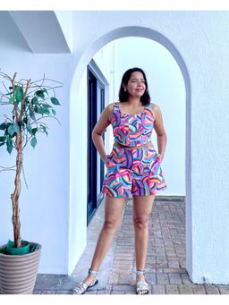 Label Tanvee - Rainbow Cotton Co-Ord (Set of 2)