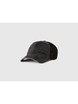 United Colors of Benetton - Textured Baseball Cap - Black