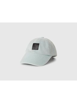 United Colors of Benetton - Textured Baseball Cap - Blue