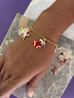 Digital Dress Room - Christmas Tree- Bell and Other Charms Bracelet