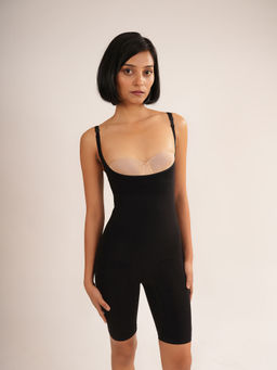 Theater - Mid Thigh Body Shaper Without Bust Black