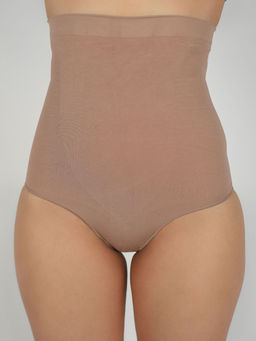 Theater - High Waisted Briefs Brown