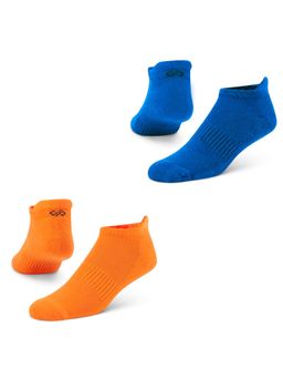 Dynamocks - Solid Multicolor Men Bamboo Ankle Length Socks - Free Size - Pack of 2 Pairs