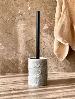 Mason Home - Fossil Toilet Brush - Light Grey
