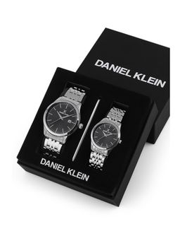 Daniel Klein - Pair Gents & Ladies Gun Black Watch DK.1.13299-2