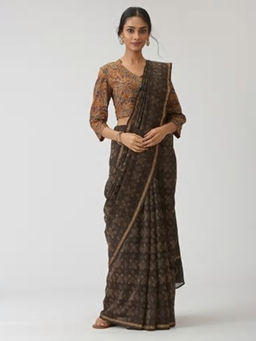 Fabindia - Cotton Silk Hand Block Print Sari