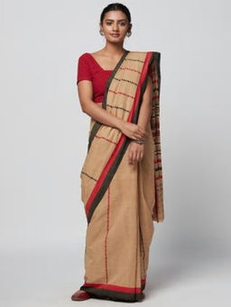 Fabindia - Cotton Woven Dobby Weave Sari