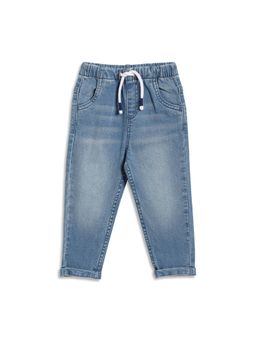 MINI KLUB - Cotton Solid Jeans - Blue